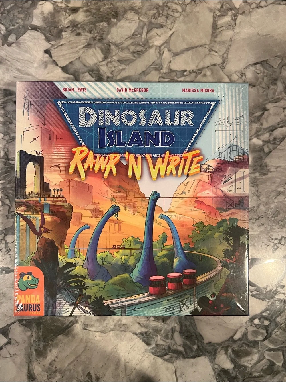 Dinosaur Island: Rawr 'N Write Kids Puzzle & Game - Blue/Green